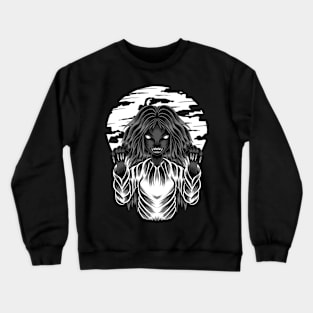 Artwork Illustration Indonesian Legendary Ghost Kuntilanak Crewneck Sweatshirt